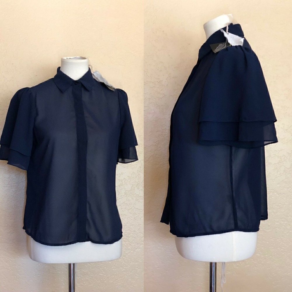 Nasty gal Sugar Lips Tara Blouse Size XS - Picture 2 of 11